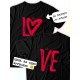 Парные футболки Love надпись любовь Lo y2k с принтом