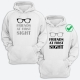 Парные толстовки с капюшоном для двоих друзей c надписью Friends at first sight