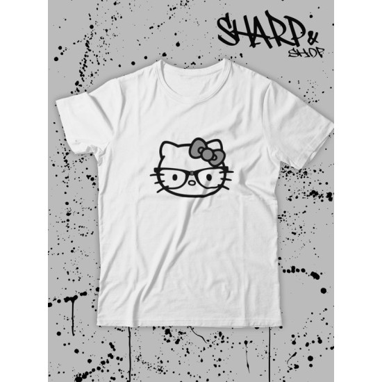 Футболка Hello Kitty Аниме Куроми оверсайз дрейн майка с принтом