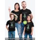 Футболка детская с принтом новогодняя family look