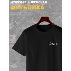 Футболка Love любовь y2k aesthetic оверсайз с принтом