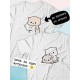 Парные футболки Mochi cats chibi cat с принтом
