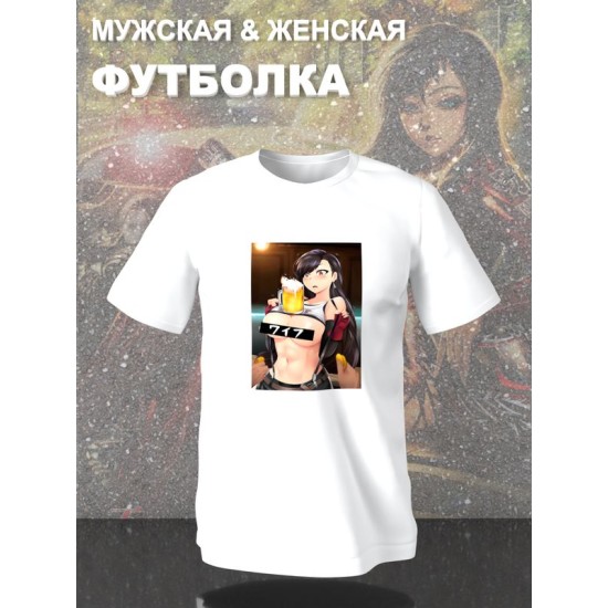 Футболка Хентай аниме тян тянка hentai anime girl y2k с принтом