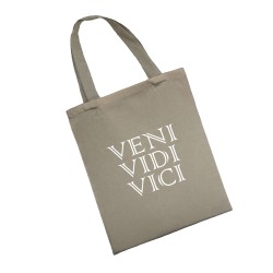 Сумка шоппер - холщовая хлопковая эко сумка с принтом Veni Vidi Vici