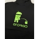 Прикольная мужская толстовка с капюшоном с надписью ANDROID.