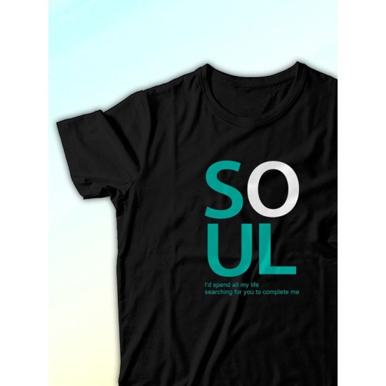 Парные футболки Soulmate soul mate с принтом