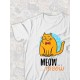 Парная футболка кот и кошечка с принтом