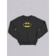 Свитшот женское оверсайз с принтом надписью "Batman" унисекс черное
