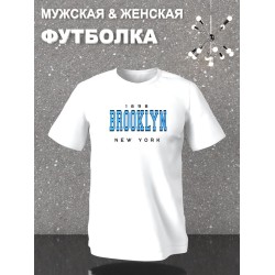 Футболка Brooklyn New York y2k оверсайз с принтом