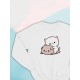 Парные свитшоты Mochi cats чиби котики каваи белый женский с принтом chibis chibbis kawai кот для влюбленных пар парня и девушки, двоих подруг, мемная, прикольная парная одежда underground оверсайз.