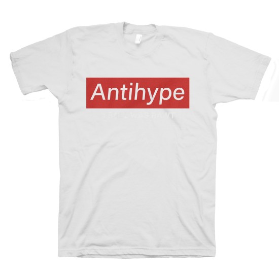 Футболка с прикольным принтом "Antihype i ball was rawt"
