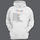 Прикольная толстовка с капюшоном с надписью Google