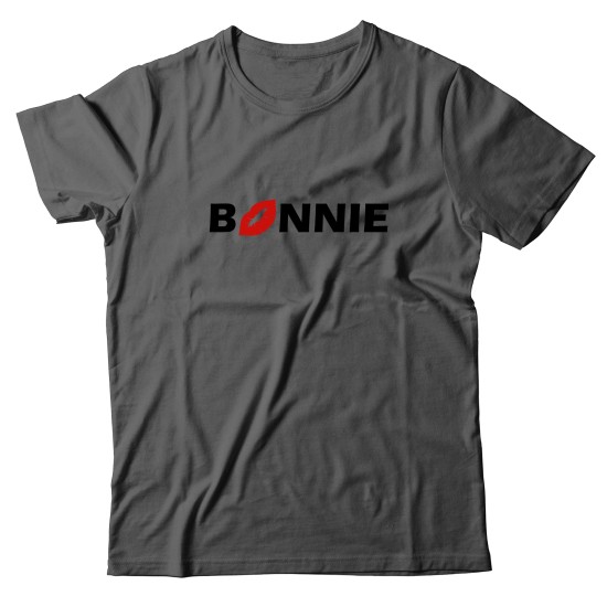 Парная футболка для двоих влюбленных с принтом Bonnie&Clyde