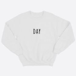 Парные свитшоты для двоих мужа и жены, влюбленных с принтом Day & Night