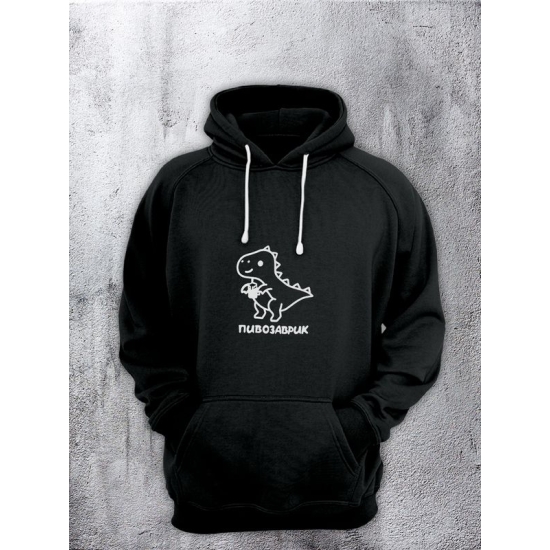 Худи с принтом Пивозаврик унисекс