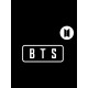 Футболка BTS logo к-поп группа БТС логотип с принтом