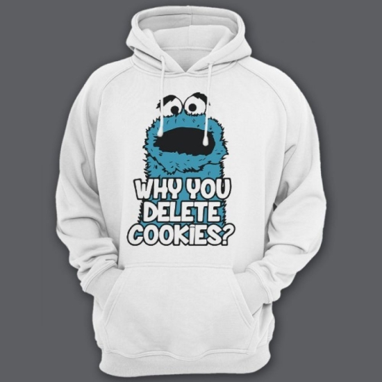 Прикольная толстовка с капюшоном с надписью Why you delete cookies
