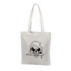 Сумка шоппер с черепом сумка хозяйственная shopper тканевая сумка экосумка