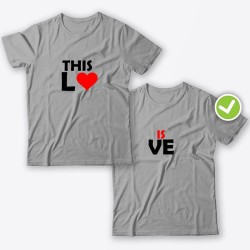 Парные футболки с принтом This is Love