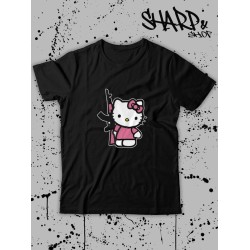 Футболка Hello Kitty Аниме Куроми оверсайз дрейн майка с принтом