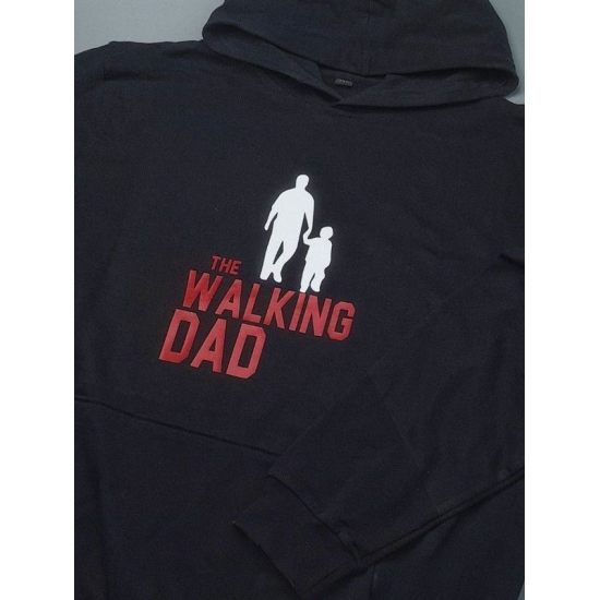 Прикольная мужская толстовка с капюшоном с надписью The Walking dad.