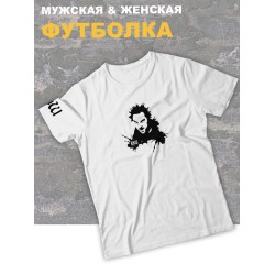 Футболка белая Король и Шут киш с принтом горшок оверсайз
