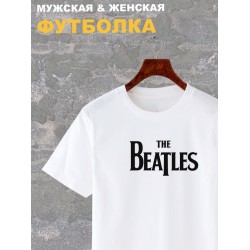 Футболка The Beatles группа Битлз лого y2k оверсайз с принтом