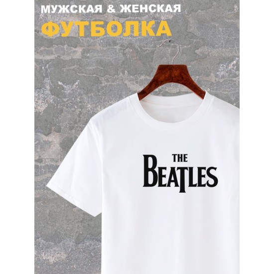 Футболка The Beatles группа Битлз лого y2k оверсайз с принтом