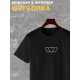 Футболка три сердца сердечки рисунок y2k aesthetic оверсайз с принтом