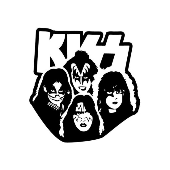 Шоппер бежевый с принтом Рок группа Kiss, участники. Сумка для шопинга на плечо тканевая, мужская и женская.