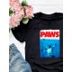 Футболка Paws мем котик и лапки котенок прикол мемная с принтом