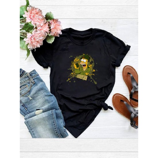 Футболка Medal of Homer Simpson Симпсоны 23 февраля с военным принтом
