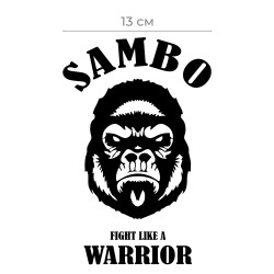 Наклейки на авто с принтом Sambo / Стикеры для машин