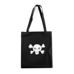 Сумка шоппер с черепом сумка хозяйственная shopper тканевая сумка экосумка