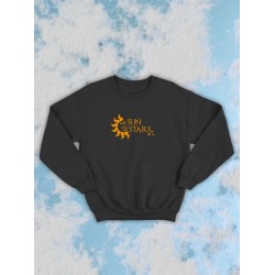 Парные свитшоты с принтом и надписью May sun and my stars для влюбленных, подруг и друзей, на подарок мужу и жене, женщине и мужчине, парню и девушке, одежда для двоих. Женская кофта оверсайз унисекс.