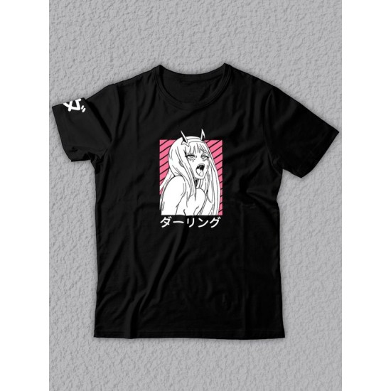 Футболка оверсайз с принтом аниме Zero Two