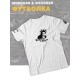Футболка белая с капюшоном Король и Шут киш Горшок, оверсайз панк рок