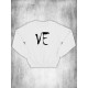 Парные свитшоты Love любовь надпись Ve y2k белыйженский с принтом aesthetic art минимализм для влюбленных пар парня и девушки, двоих подруг, милая прикольная парная одежда андеграунд оверсайз