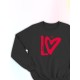 Парные свитшоты Love надпись любовь Lo y2k черный мужской с принтом aesthetic для влюбленных пар парня и девушки, двоих подруг, мемная, прикольная парная одежда оверсайз андеграунд street style