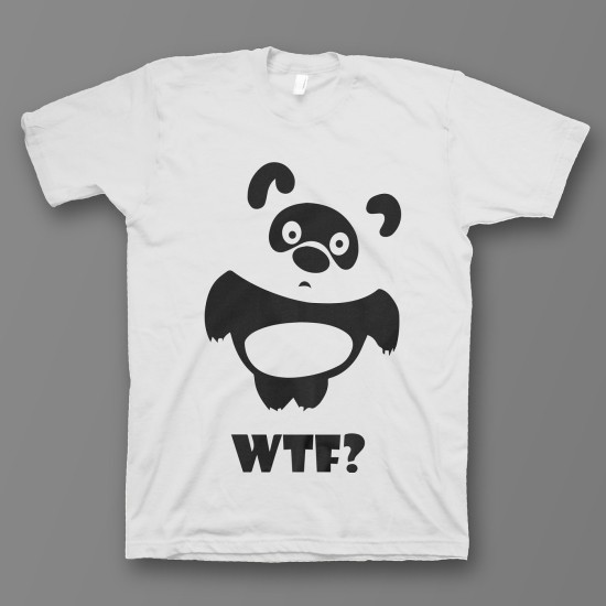 футболка с прикольным принтом "WTF Winnie"