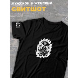 Футболка черная Король и Шут с логотип киш лого оверсайз