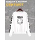 Свитшот Нирвана Nirvana logo логотип лого белый с принтом, надписью, рисунком рок группа, оверсайз, унисекс, мужской и женский для подростка и молодежи, рокерская одежда rock merch