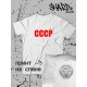 Футболка с надписью герб СССР, серп и молот. Свитер с принтом USSR