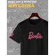 Футболка с принтом и надписью Barbie. Барби стиль