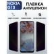 Защитная гидрогелевая пленка антишпион на телефон NOKIA G10, матовая гелевая пленка на смартфон NOKIA G10, для защиты экрана телефона
