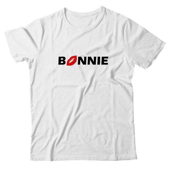 Парная футболка для двоих влюбленных с принтом Bonnie&Clyde