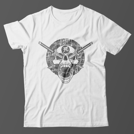 Модная футболка с принтом Череп