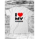 Парные футболки для мужа и жены с принтом love my WIFE & HUSBAND