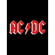 Шоппер черный с принтом ACDC. Сумка для шопинга на плечо тканевая, мужская и женская.