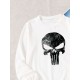 Свитшот Каратель Панишер Марвел Punisher Marvel белая с принтом